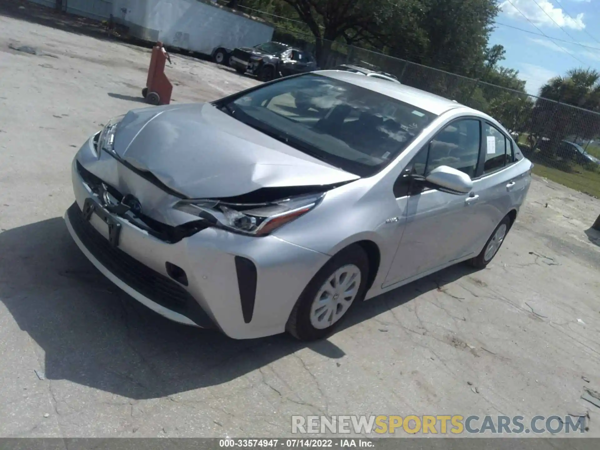 2 Photograph of a damaged car JTDKAMFU9M3151513 TOYOTA PRIUS 2021