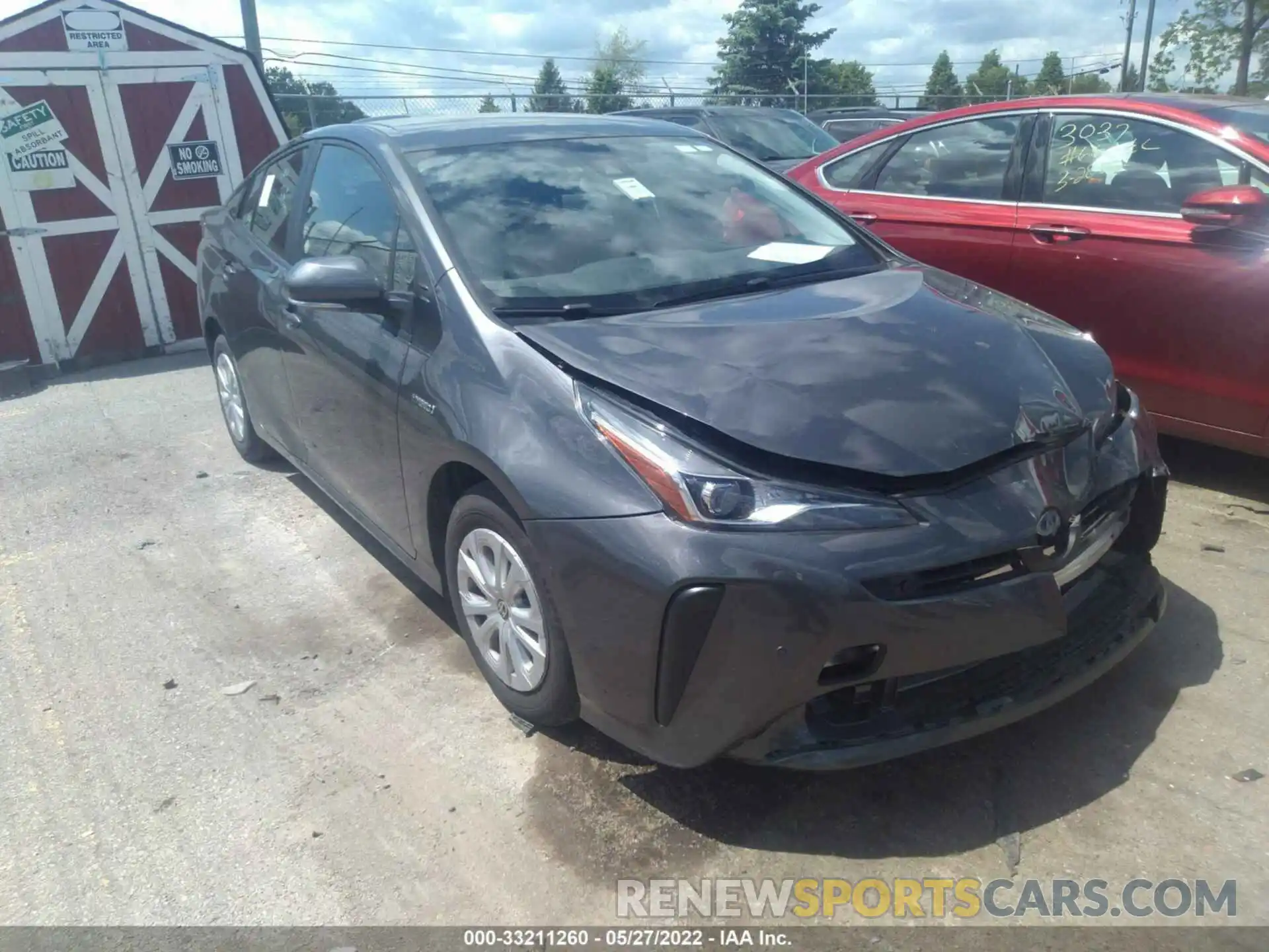 1 Photograph of a damaged car JTDKAMFU9M3151804 TOYOTA PRIUS 2021