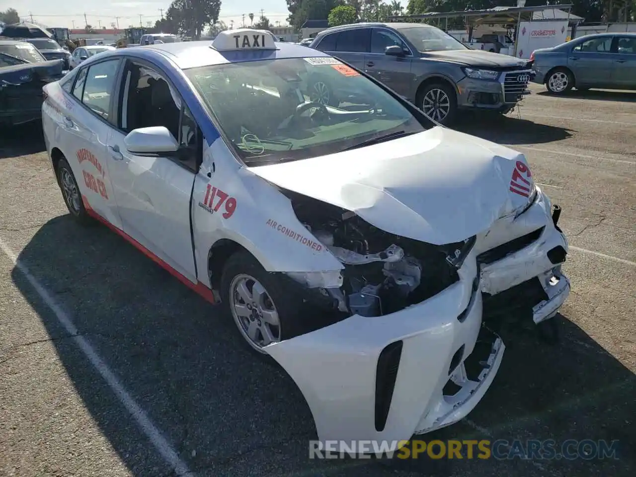 1 Photograph of a damaged car JTDKAMFU9M3152256 TOYOTA PRIUS 2021