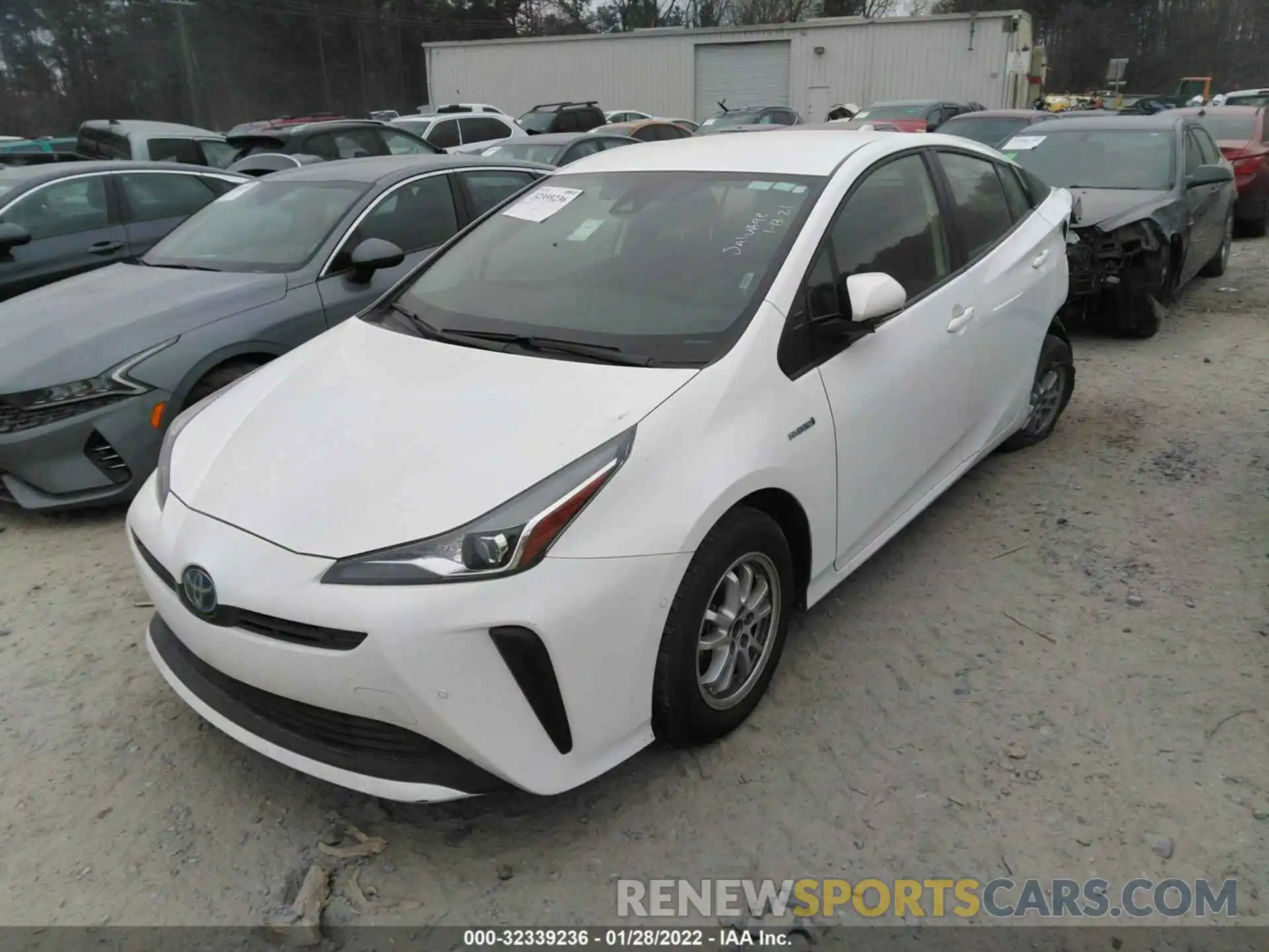 2 Photograph of a damaged car JTDKAMFU9M3152676 TOYOTA PRIUS 2021