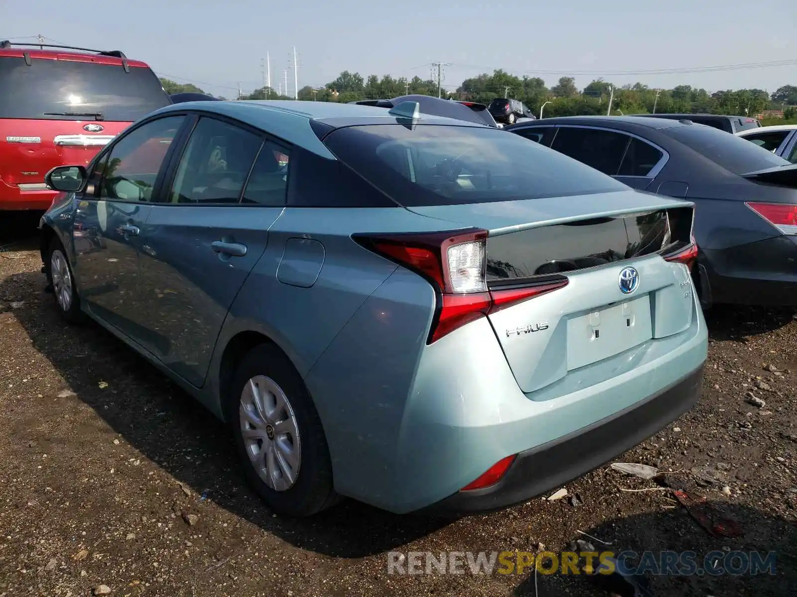 3 Фотография поврежденного автомобиля JTDKAMFUXM3127933 TOYOTA PRIUS 2021