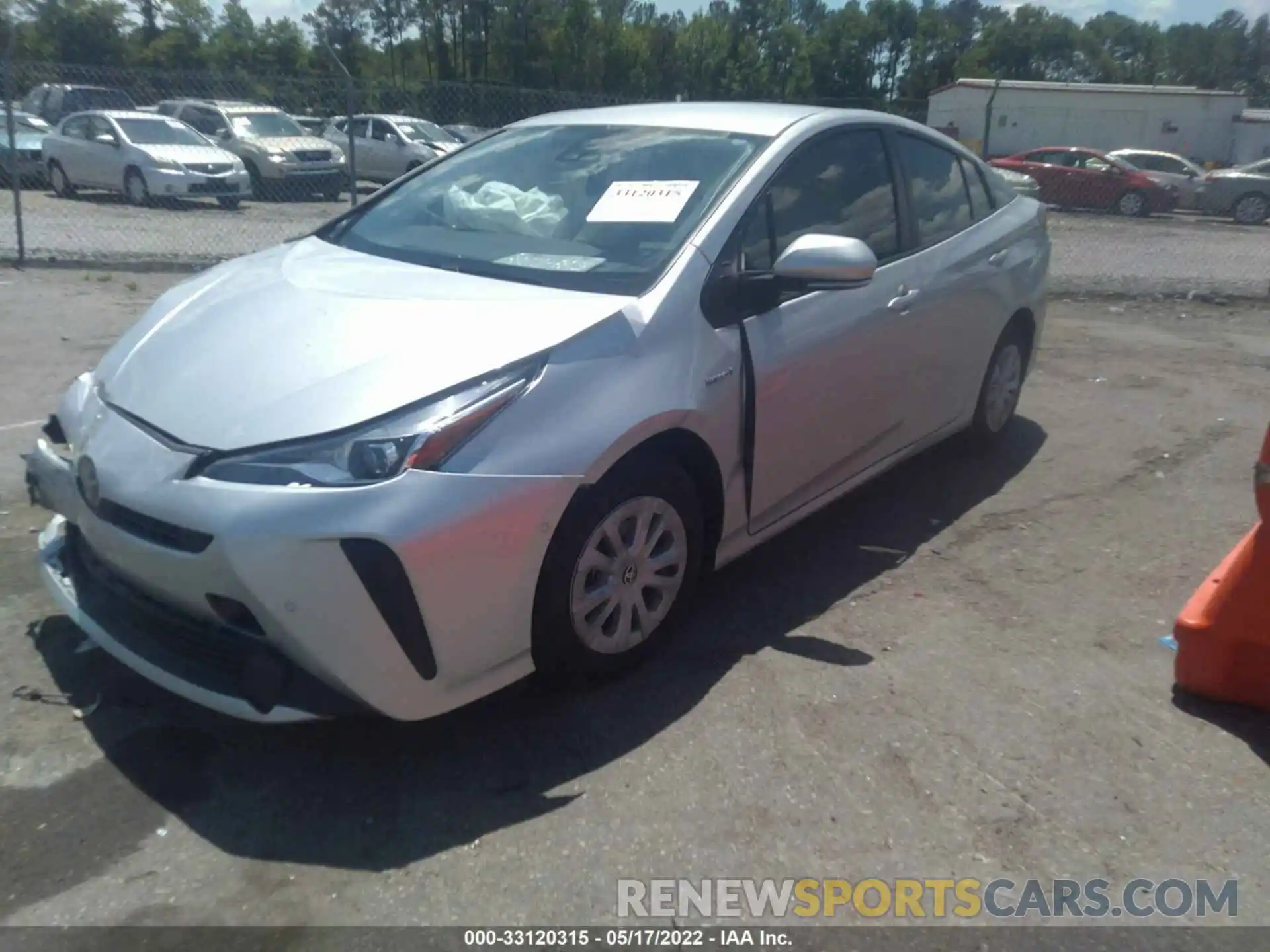 2 Photograph of a damaged car JTDKAMFUXM3128418 TOYOTA PRIUS 2021