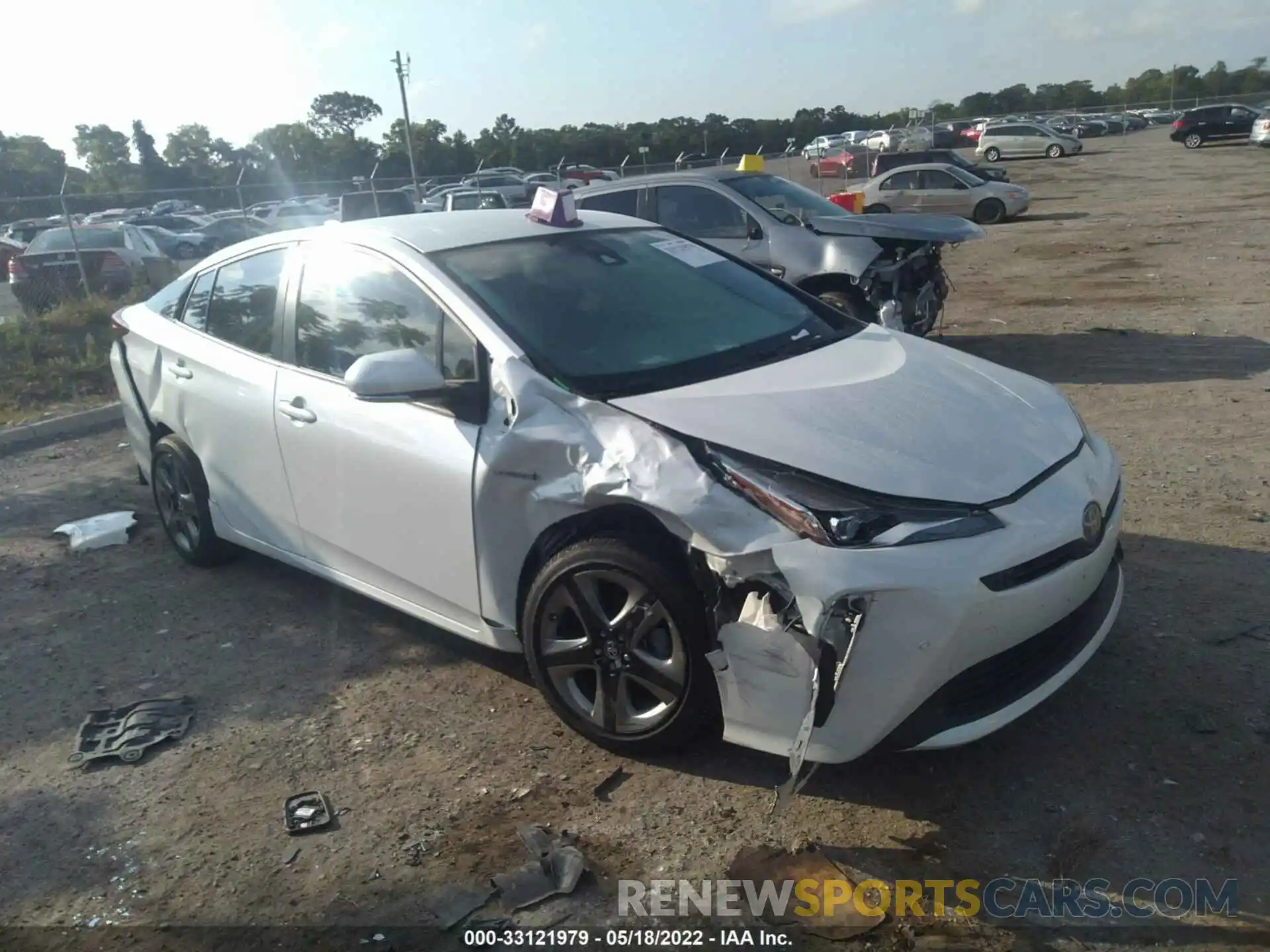 1 Photograph of a damaged car JTDKAMFUXM3131819 TOYOTA PRIUS 2021