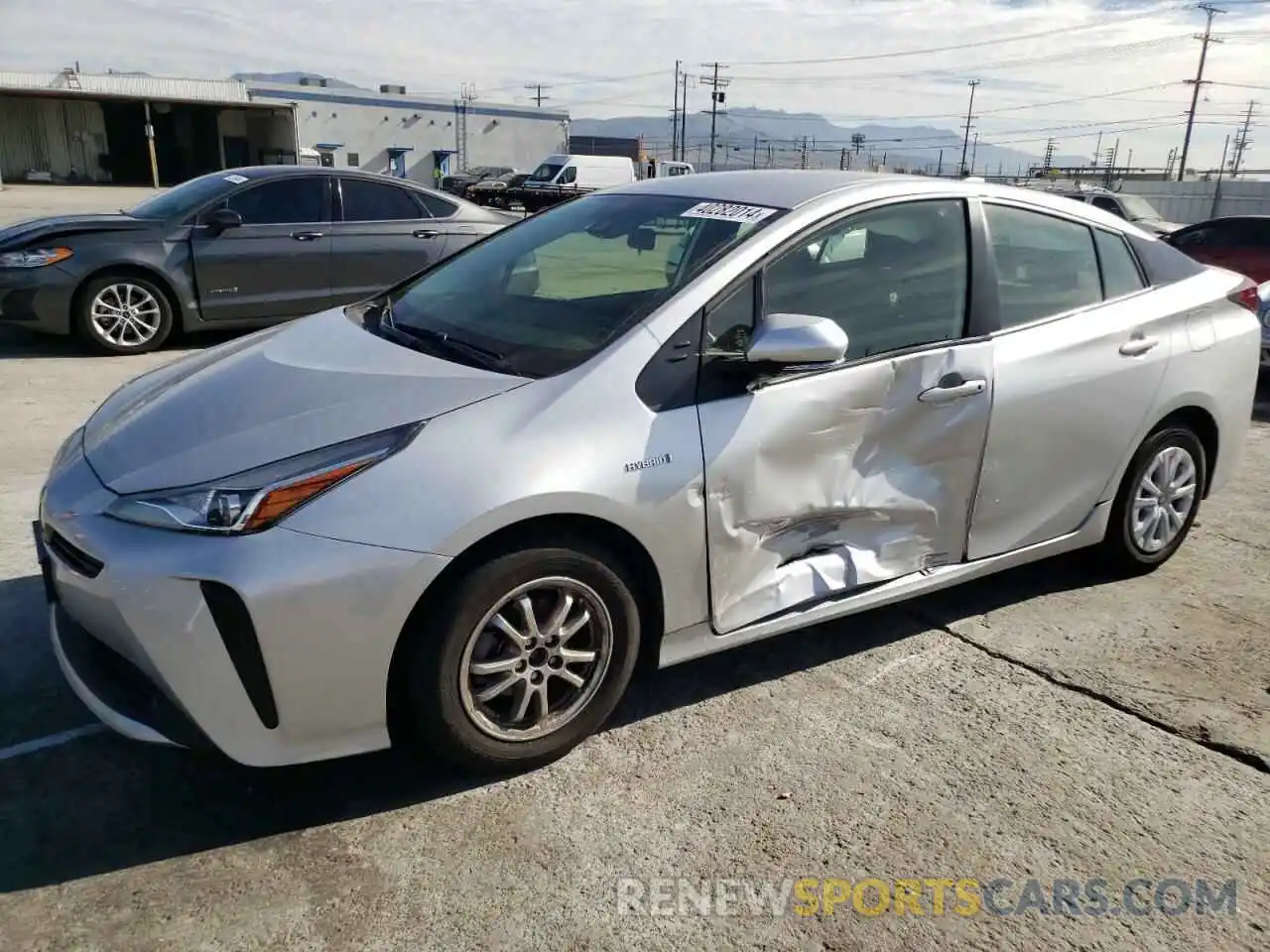 1 Photograph of a damaged car JTDKAMFUXM3132369 TOYOTA PRIUS 2021