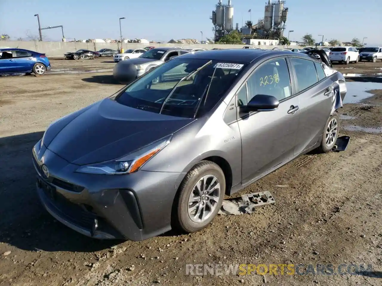 2 Фотография поврежденного автомобиля JTDKAMFUXM3132484 TOYOTA PRIUS 2021