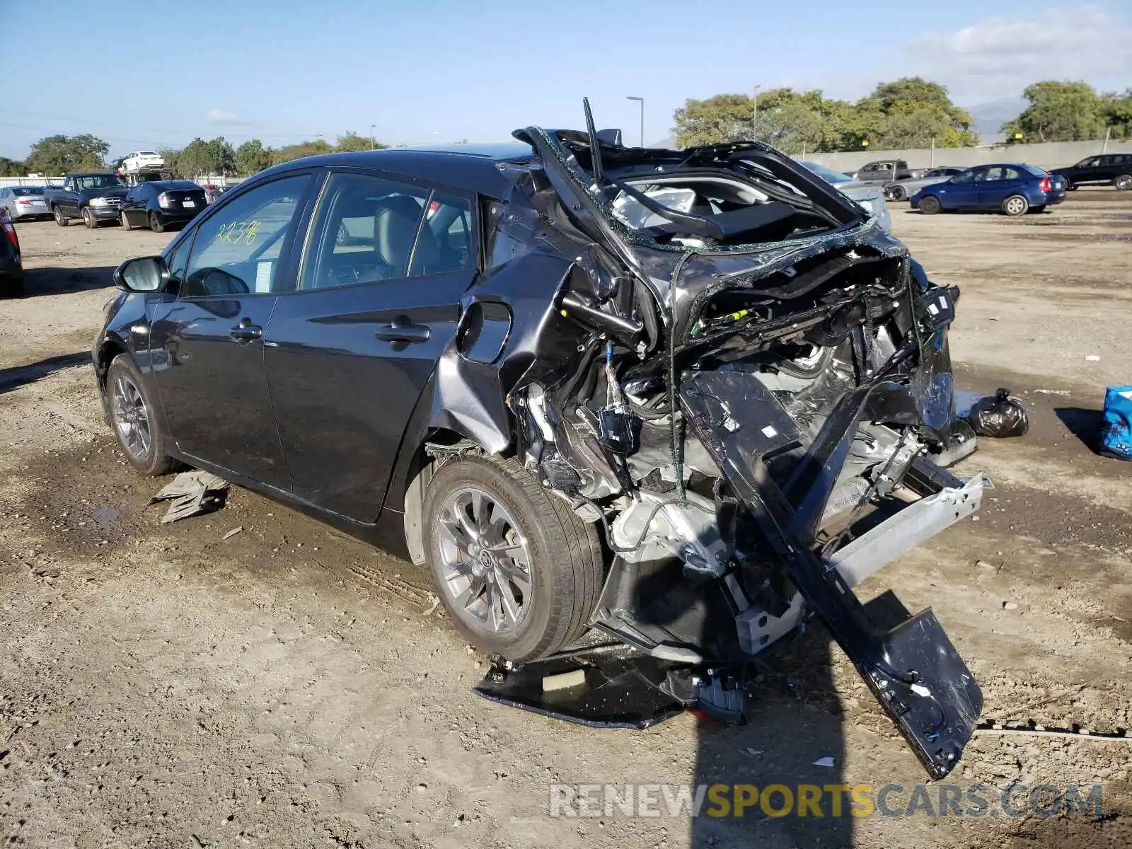 3 Photograph of a damaged car JTDKAMFUXM3132484 TOYOTA PRIUS 2021