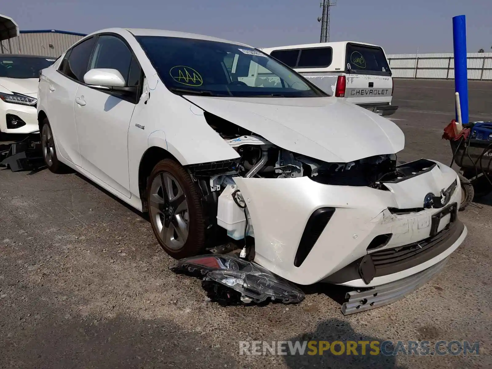 1 Photograph of a damaged car JTDKAMFUXM3132906 TOYOTA PRIUS 2021