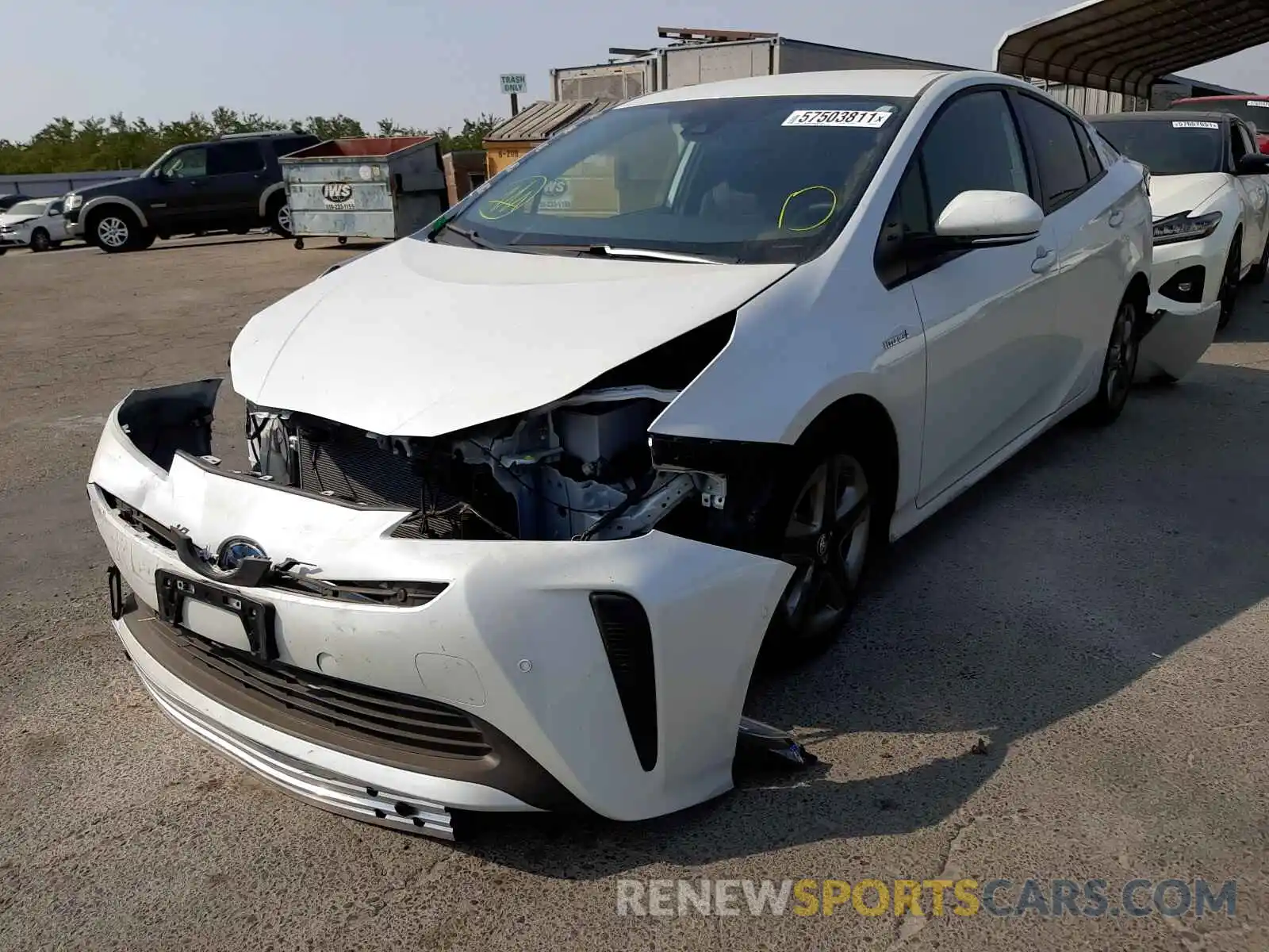 2 Photograph of a damaged car JTDKAMFUXM3132906 TOYOTA PRIUS 2021