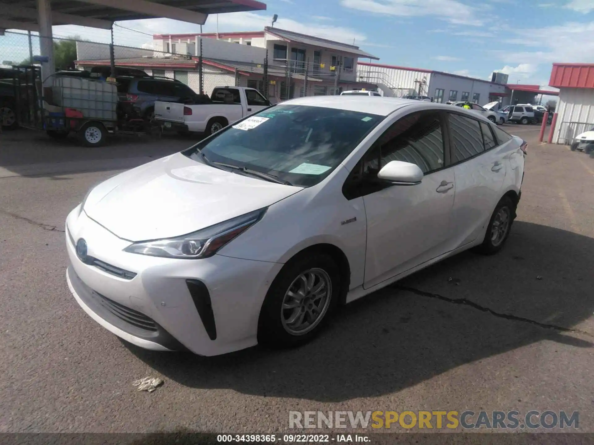 2 Photograph of a damaged car JTDKAMFUXM3133294 TOYOTA PRIUS 2021