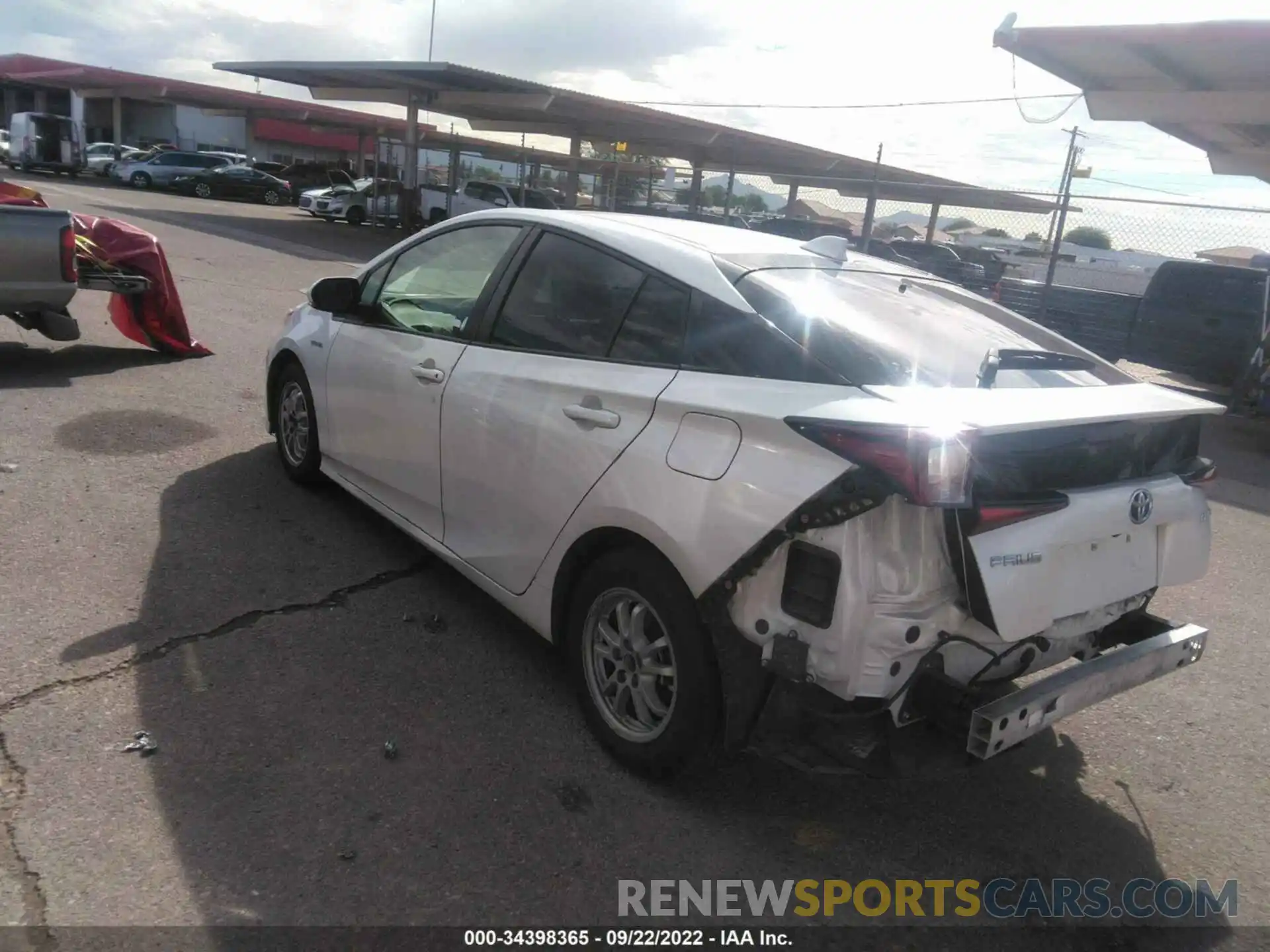 3 Photograph of a damaged car JTDKAMFUXM3133294 TOYOTA PRIUS 2021