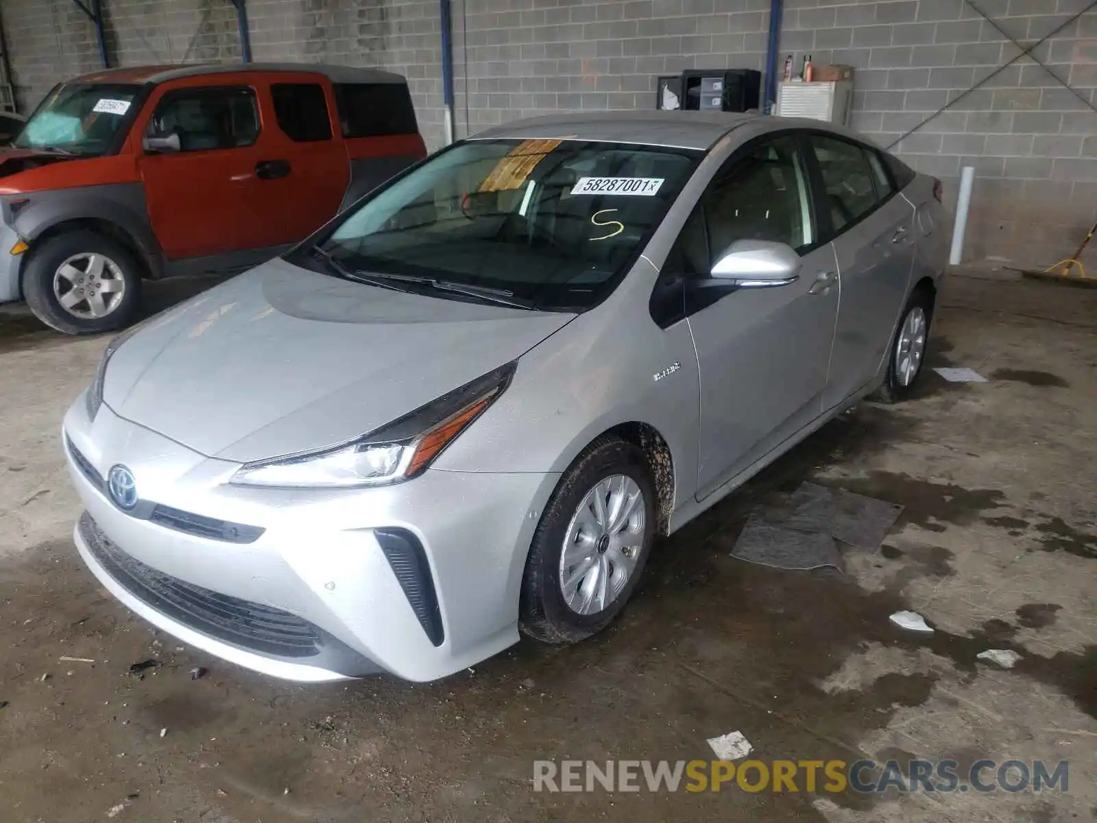 2 Photograph of a damaged car JTDKAMFUXM3134073 TOYOTA PRIUS 2021