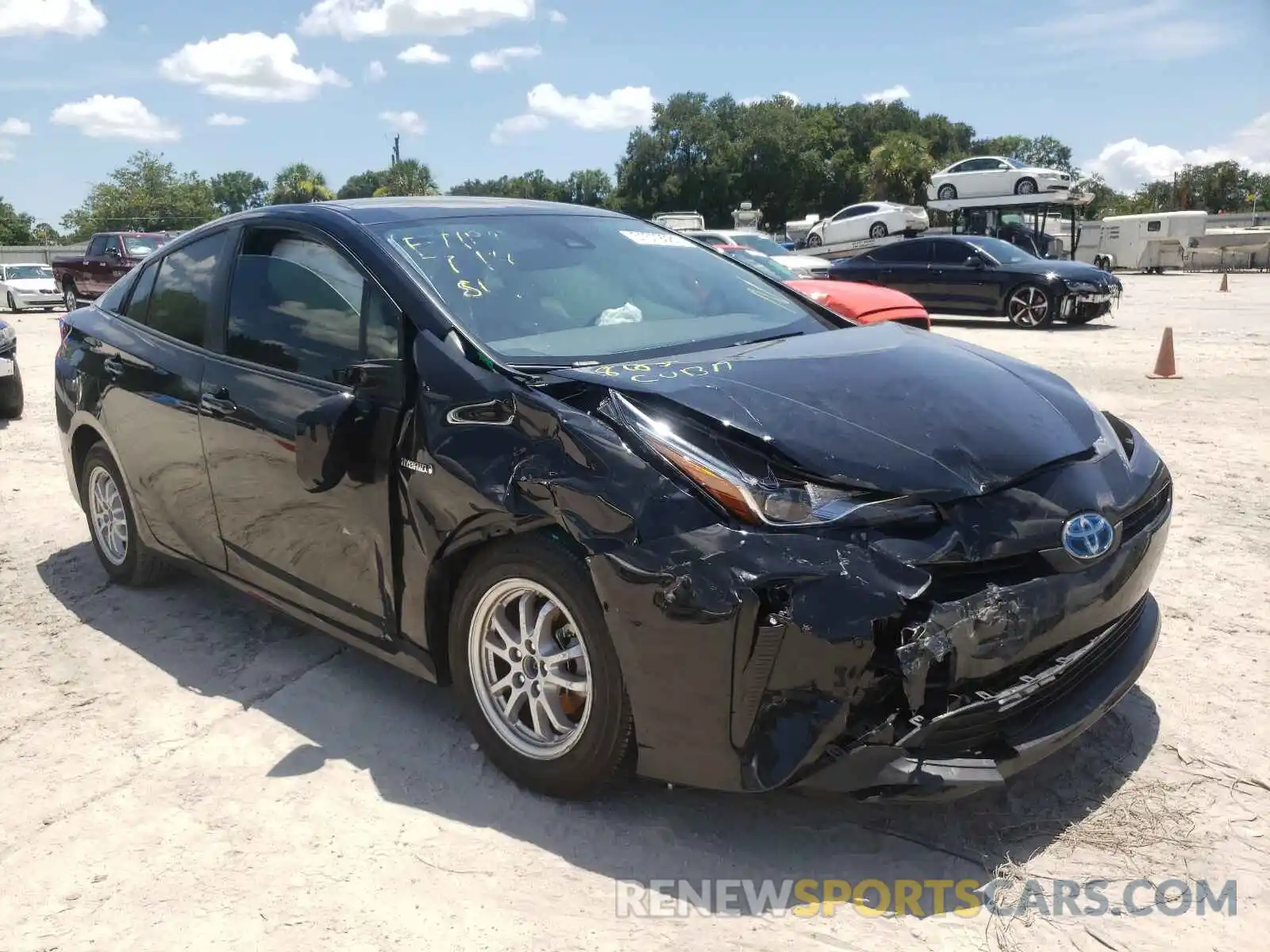 1 Photograph of a damaged car JTDKAMFUXM3134705 TOYOTA PRIUS 2021