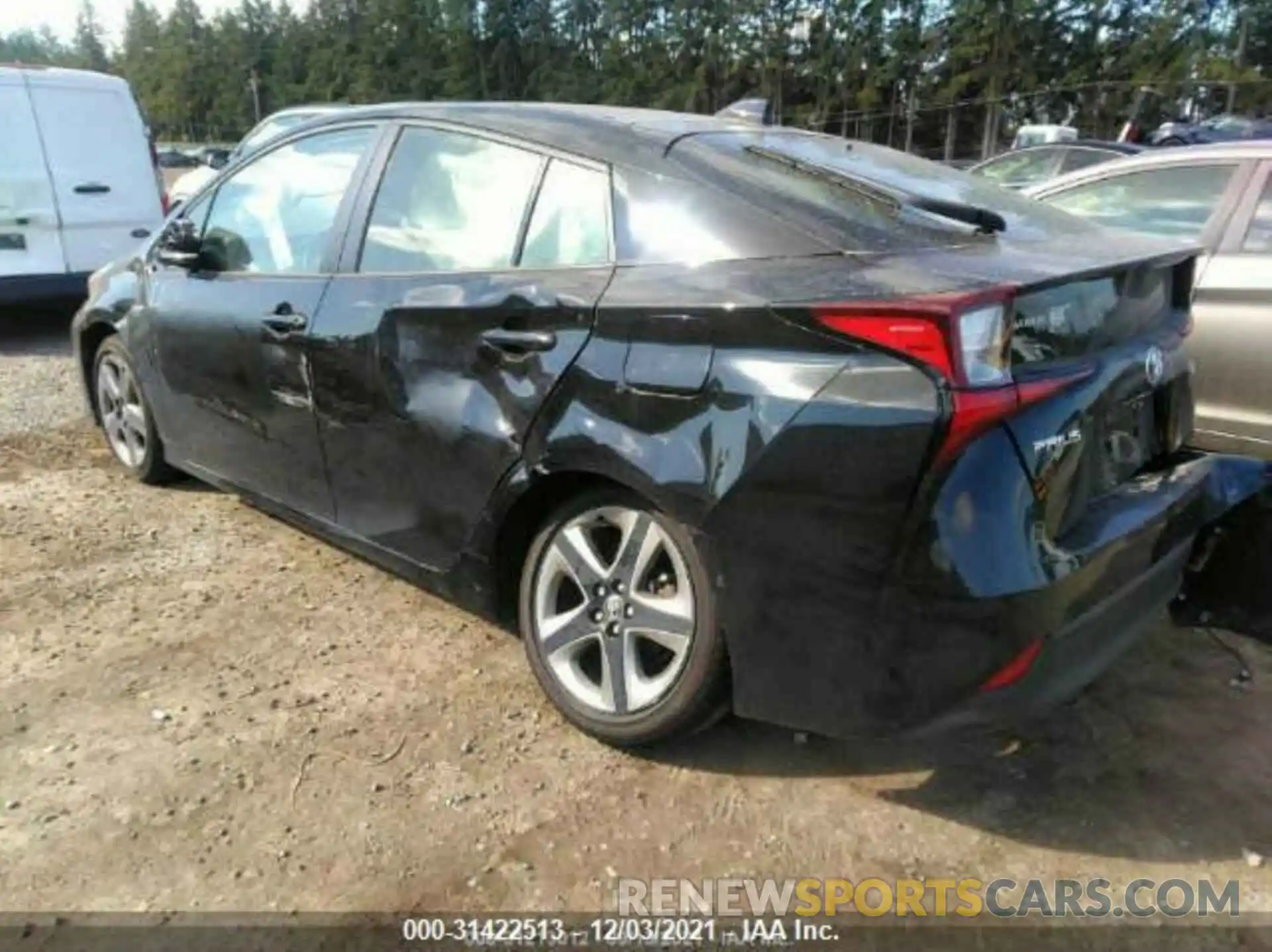 3 Photograph of a damaged car JTDKAMFUXM3136650 TOYOTA PRIUS 2021