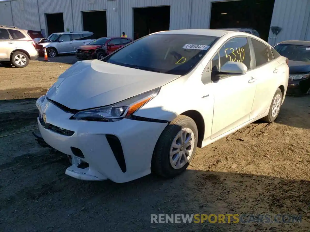 2 Photograph of a damaged car JTDKAMFUXM3137670 TOYOTA PRIUS 2021