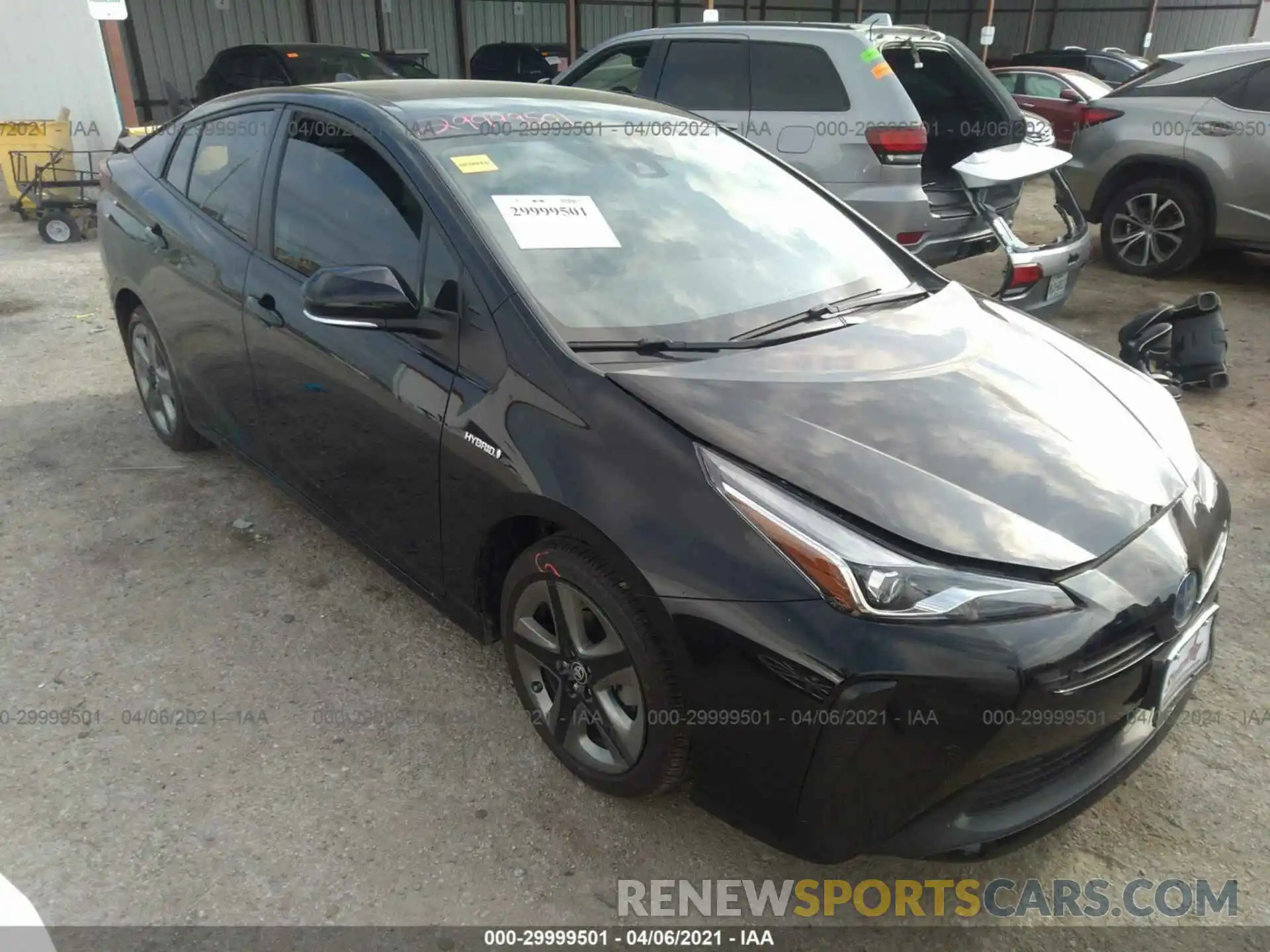 1 Photograph of a damaged car JTDKAMFUXM3139788 TOYOTA PRIUS 2021