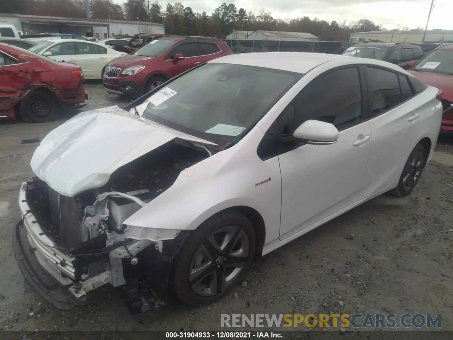 2 Photograph of a damaged car JTDKAMFUXM3139824 TOYOTA PRIUS 2021