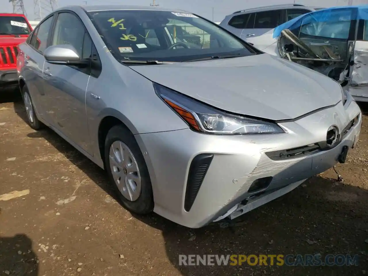 1 Photograph of a damaged car JTDKAMFUXM3139984 TOYOTA PRIUS 2021