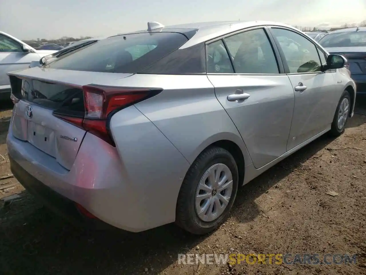 4 Фотография поврежденного автомобиля JTDKAMFUXM3139984 TOYOTA PRIUS 2021