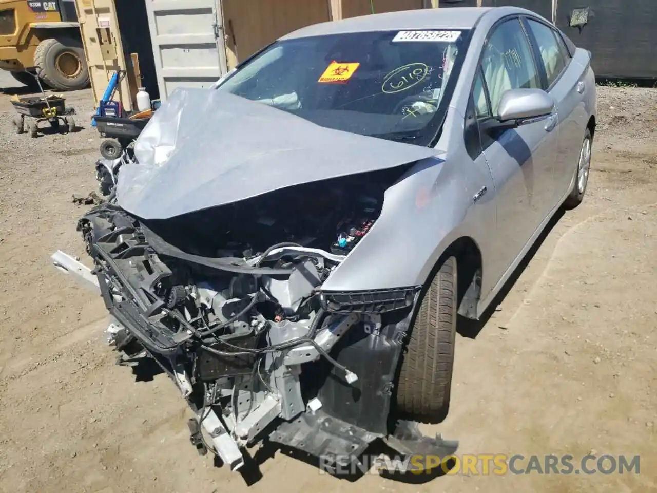 2 Photograph of a damaged car JTDKAMFUXM3140715 TOYOTA PRIUS 2021