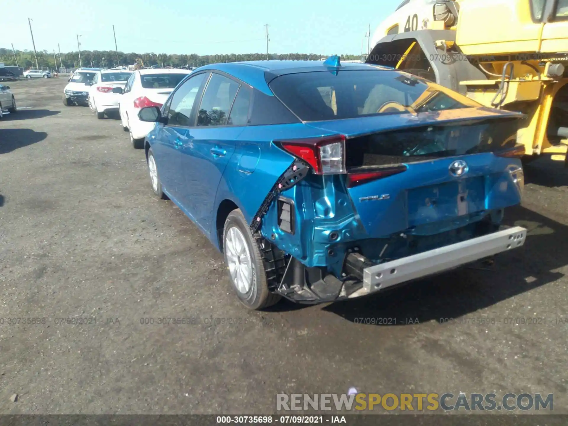 3 Photograph of a damaged car JTDKAMFUXM3141122 TOYOTA PRIUS 2021