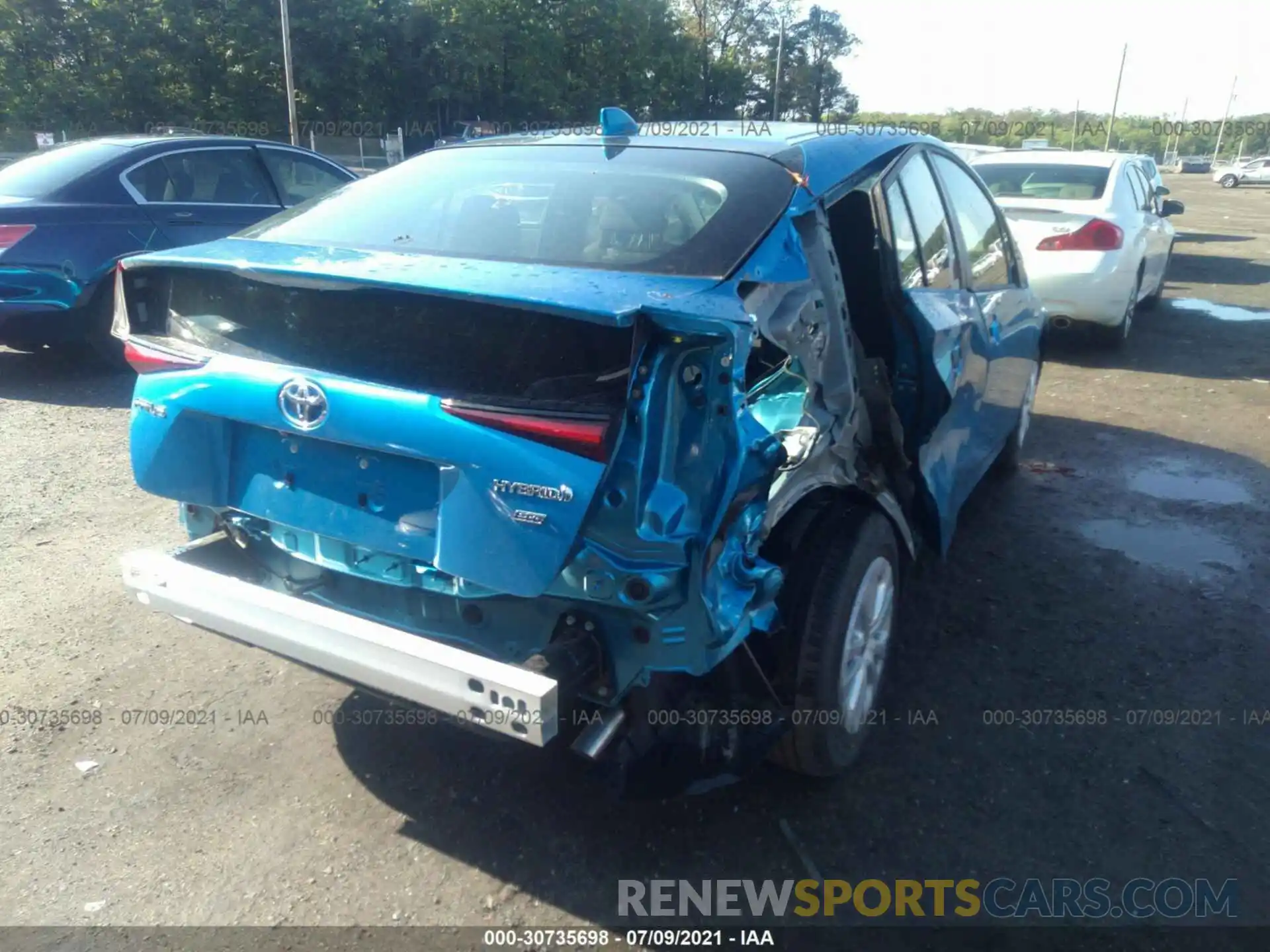 4 Photograph of a damaged car JTDKAMFUXM3141122 TOYOTA PRIUS 2021