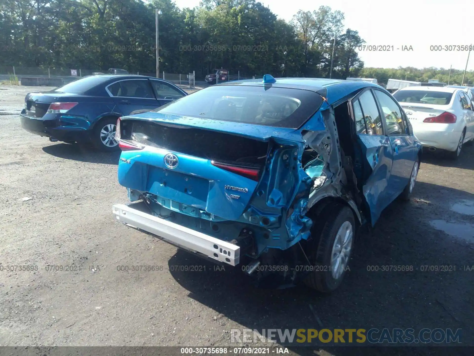 6 Photograph of a damaged car JTDKAMFUXM3141122 TOYOTA PRIUS 2021