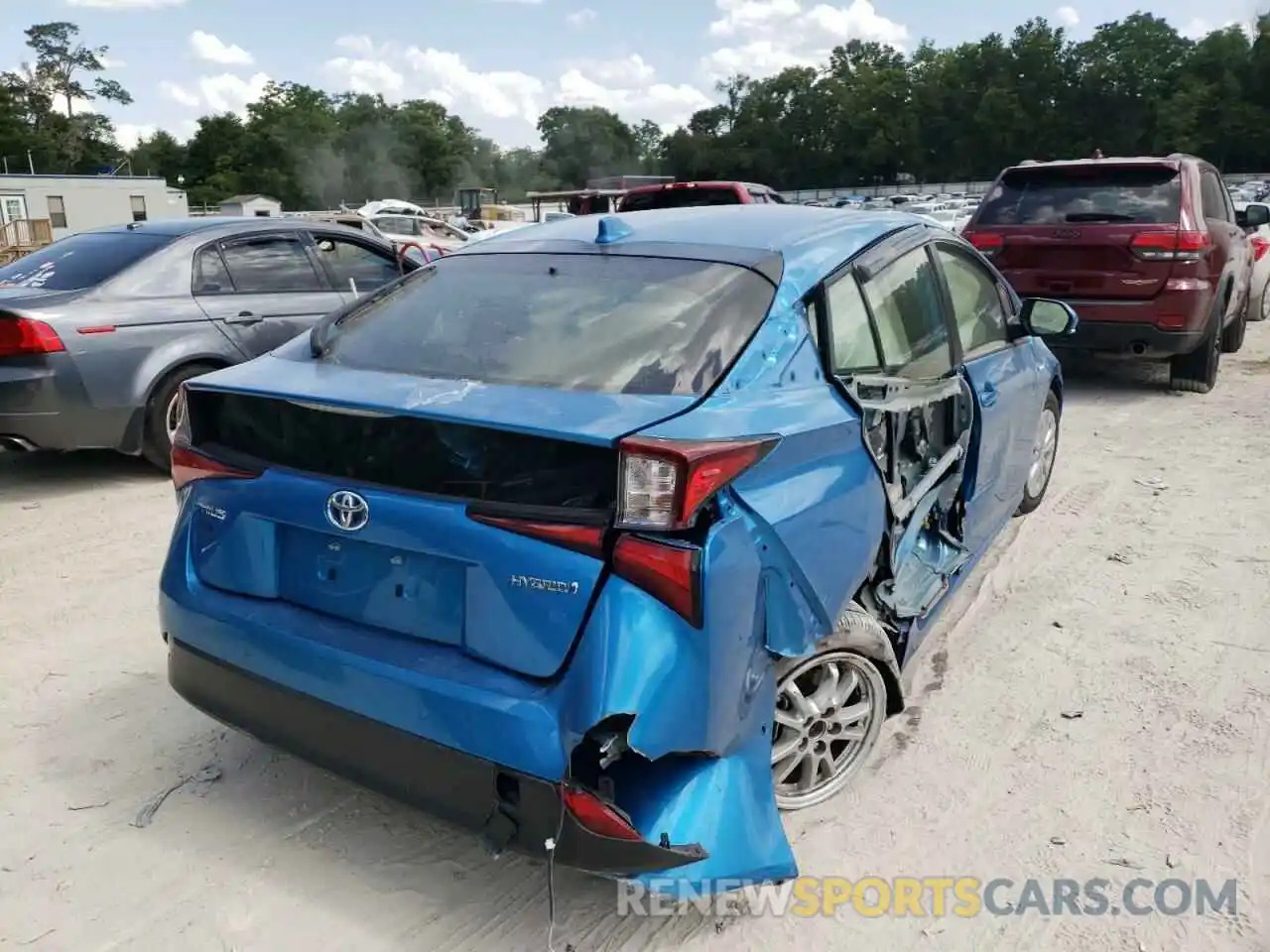 4 Photograph of a damaged car JTDKAMFUXM3142951 TOYOTA PRIUS 2021