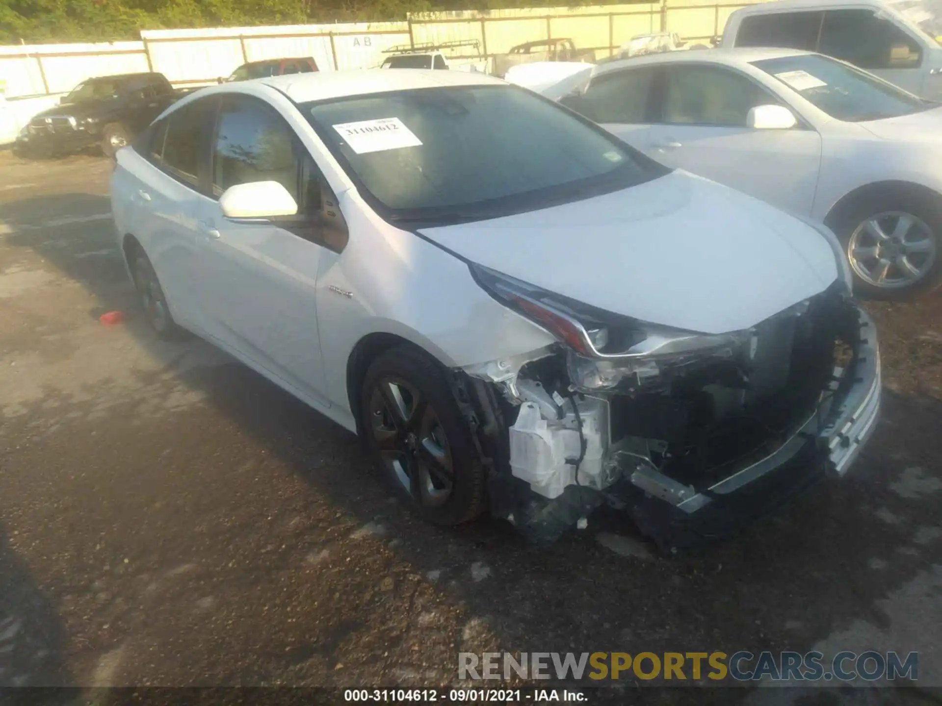 1 Photograph of a damaged car JTDKAMFUXM3143047 TOYOTA PRIUS 2021