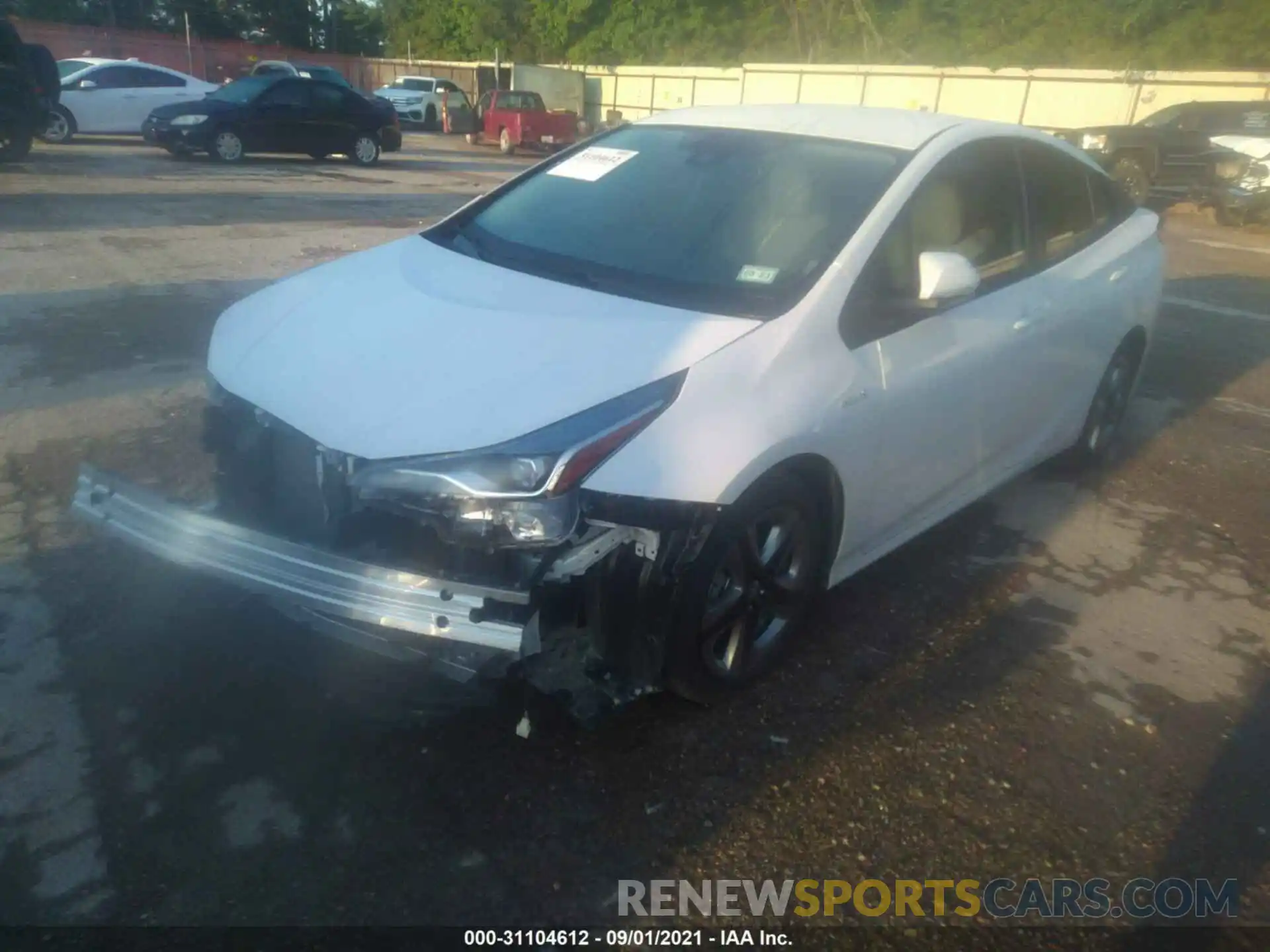 2 Photograph of a damaged car JTDKAMFUXM3143047 TOYOTA PRIUS 2021