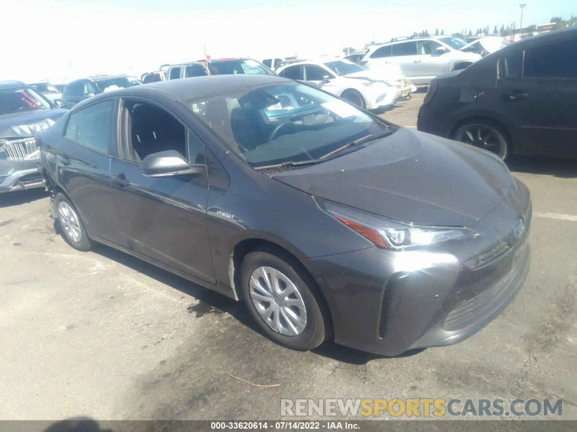 1 Photograph of a damaged car JTDKAMFUXM3144473 TOYOTA PRIUS 2021