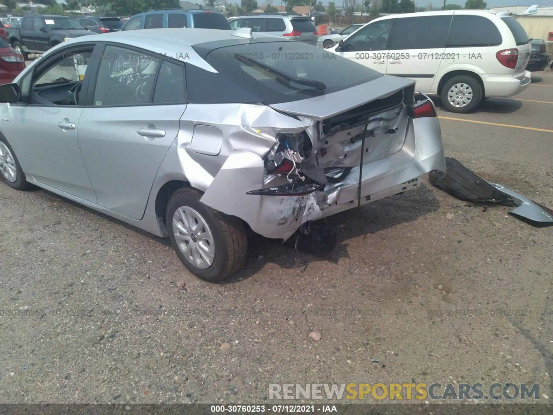 6 Photograph of a damaged car JTDKAMFUXM3144702 TOYOTA PRIUS 2021