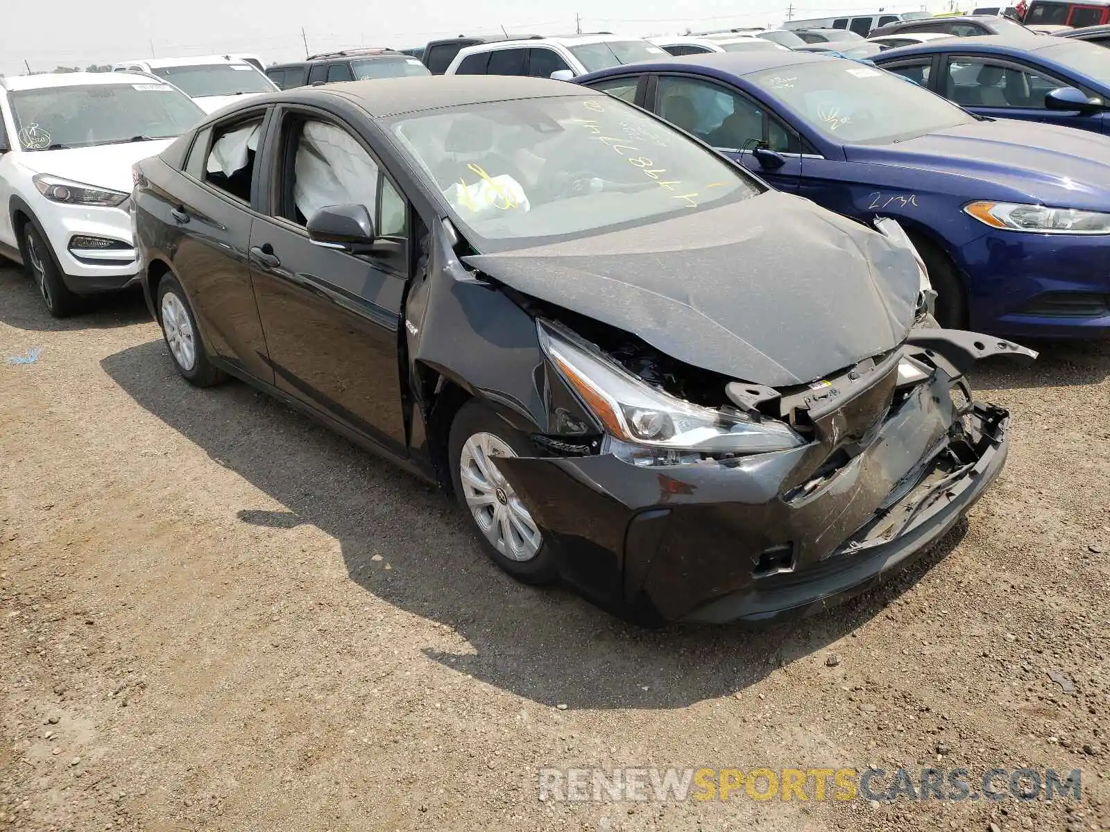 1 Photograph of a damaged car JTDKAMFUXM3145655 TOYOTA PRIUS 2021