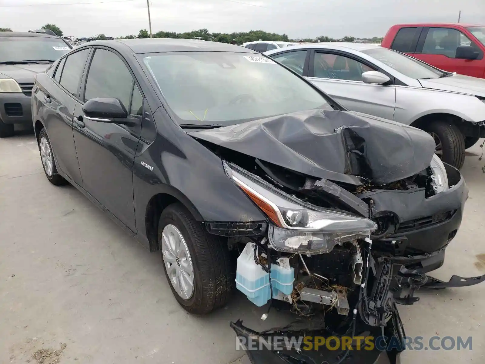 1 Photograph of a damaged car JTDKAMFUXM3145929 TOYOTA PRIUS 2021