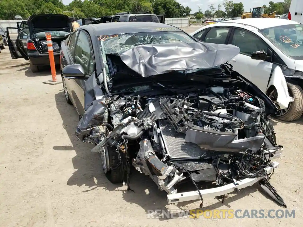 1 Photograph of a damaged car JTDKAMFUXM3147244 TOYOTA PRIUS 2021