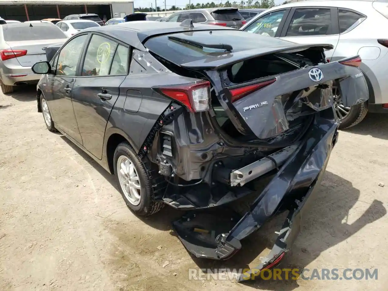 3 Photograph of a damaged car JTDKAMFUXM3147244 TOYOTA PRIUS 2021