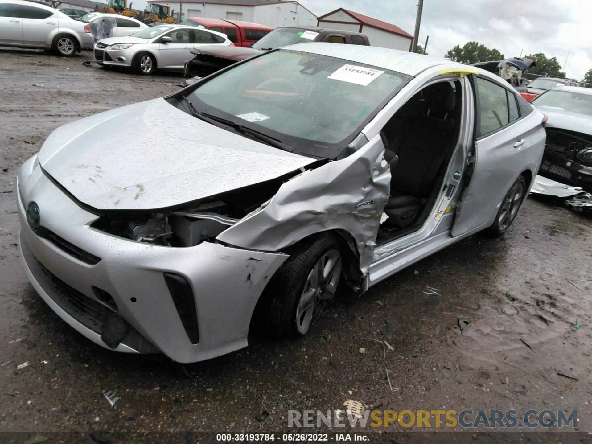 2 Photograph of a damaged car JTDKAMFUXM3148815 TOYOTA PRIUS 2021