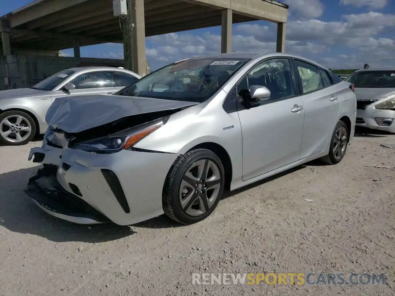 2 Photograph of a damaged car JTDKAMFUXM3149074 TOYOTA PRIUS 2021