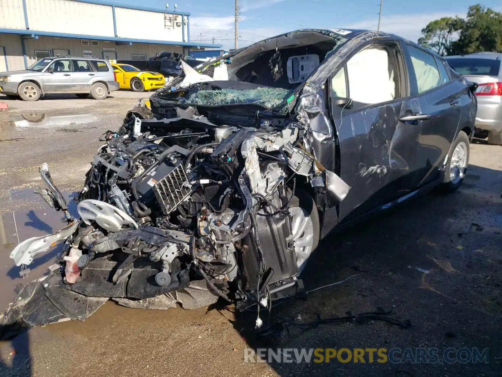 2 Photograph of a damaged car JTDKAMFUXM3149995 TOYOTA PRIUS 2021