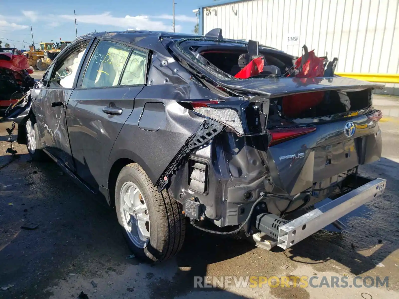 3 Photograph of a damaged car JTDKAMFUXM3149995 TOYOTA PRIUS 2021