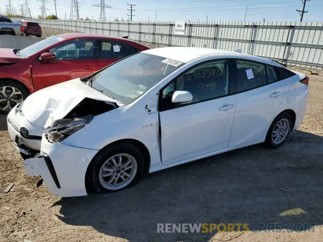 1 Photograph of a damaged car JTDKAMFUXM3150371 TOYOTA PRIUS 2021