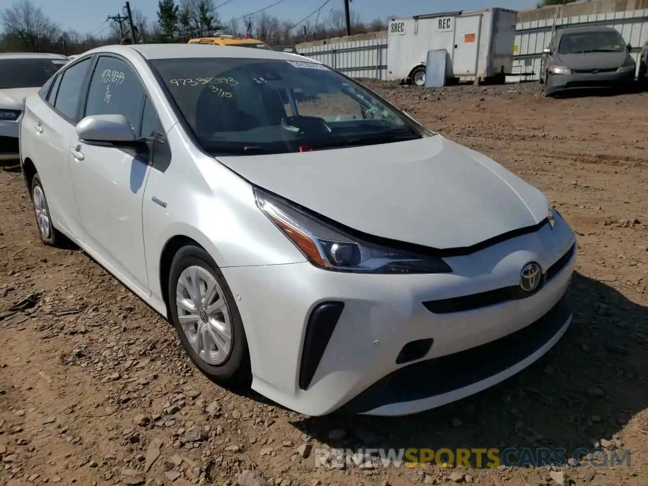 1 Photograph of a damaged car JTDKAMFUXM3152525 TOYOTA PRIUS 2021