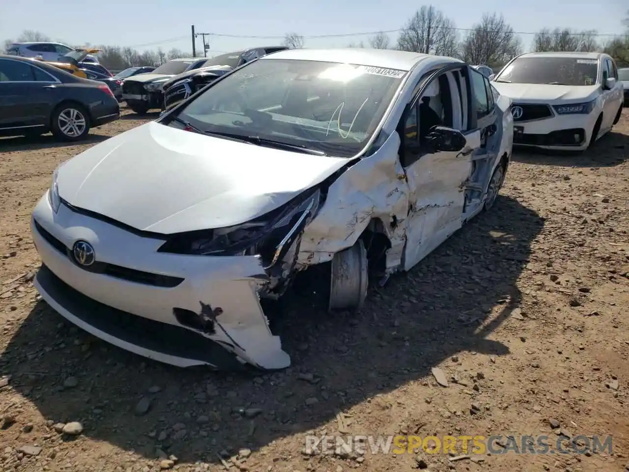 2 Photograph of a damaged car JTDKAMFUXM3152525 TOYOTA PRIUS 2021