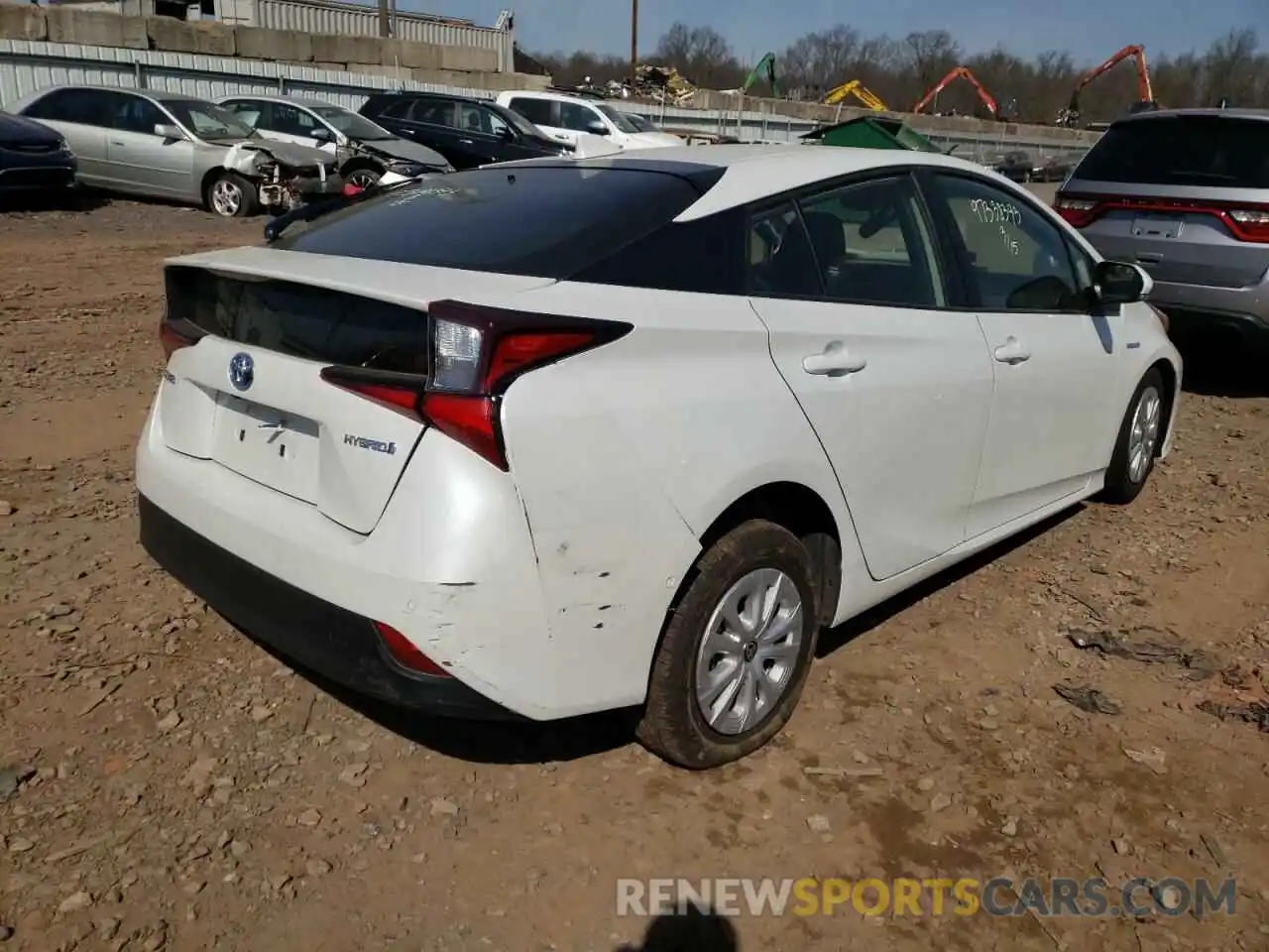 4 Photograph of a damaged car JTDKAMFUXM3152525 TOYOTA PRIUS 2021