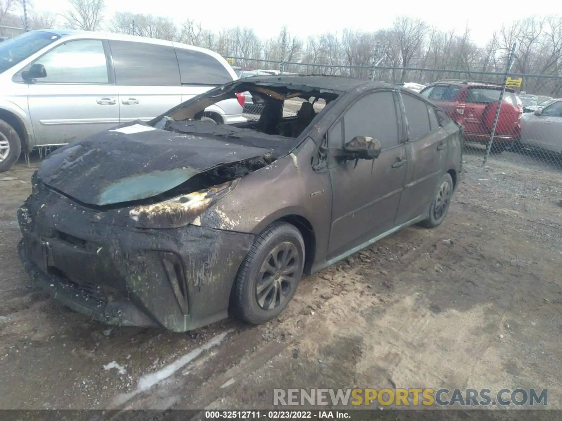 2 Фотография поврежденного автомобиля JTDL9MFU0M3023786 TOYOTA PRIUS 2021