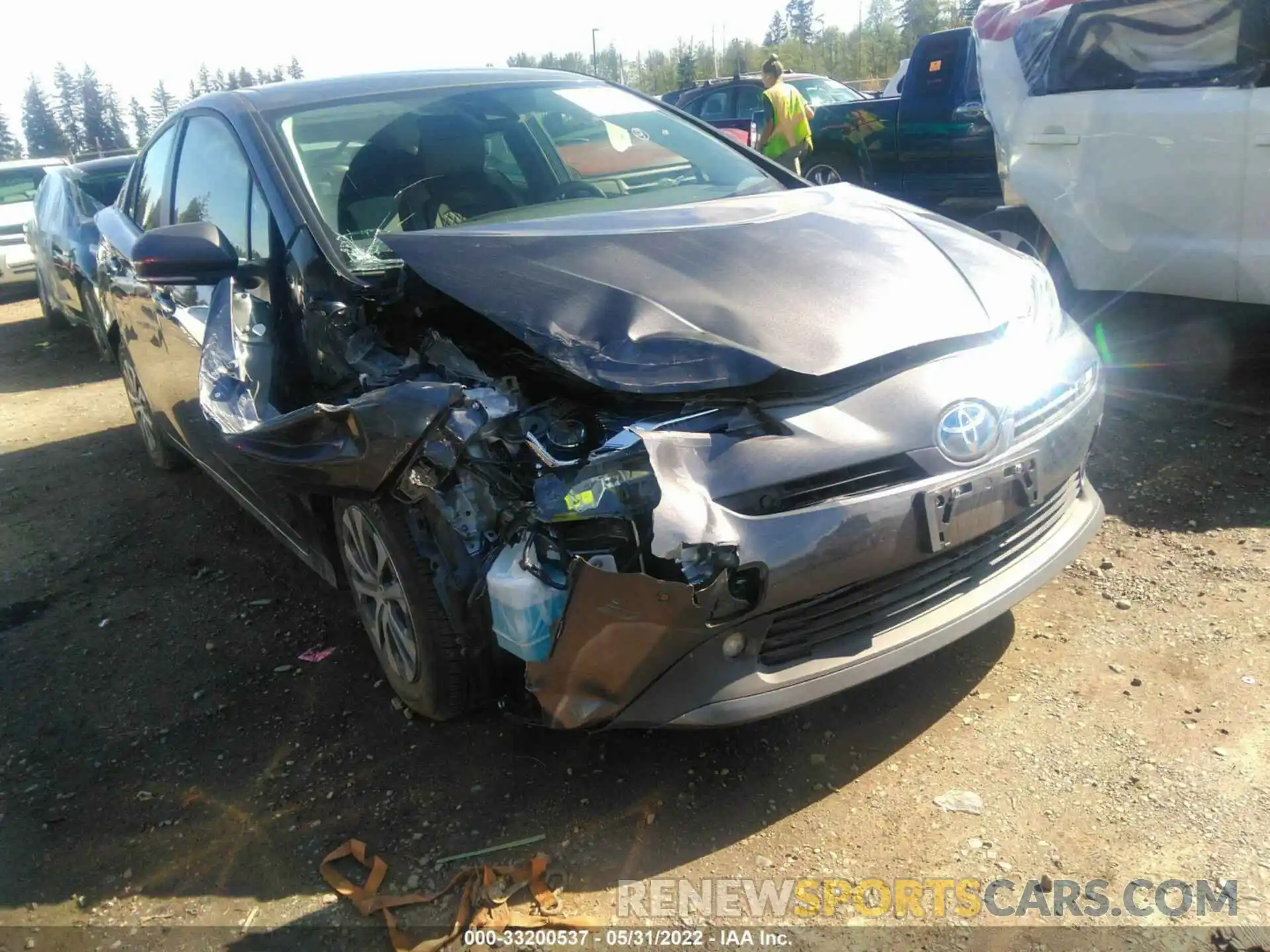 1 Photograph of a damaged car JTDL9MFU0M3024646 TOYOTA PRIUS 2021