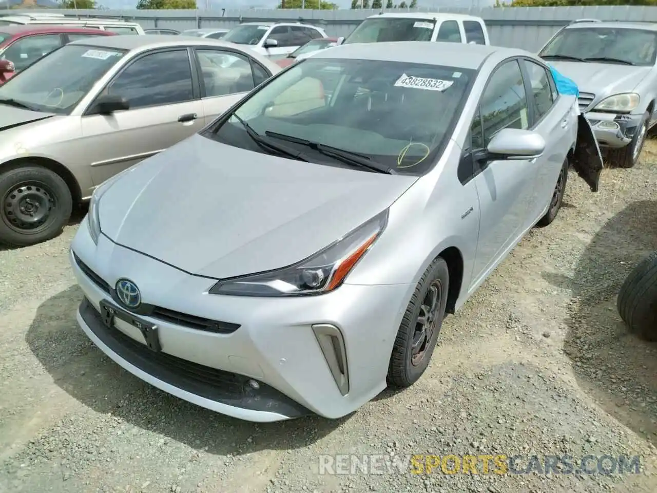 2 Photograph of a damaged car JTDL9MFU0M3025974 TOYOTA PRIUS 2021