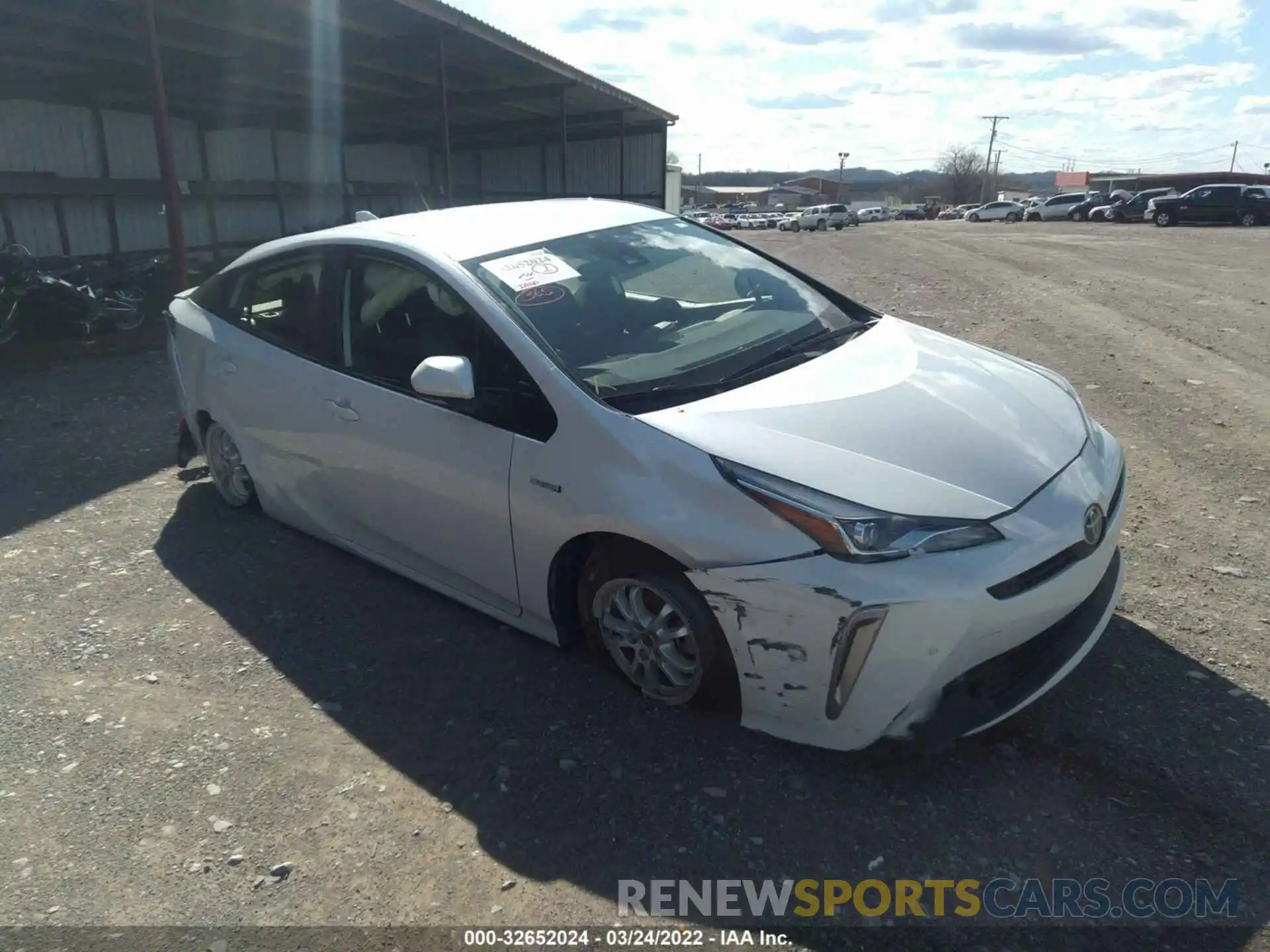 1 Photograph of a damaged car JTDL9MFU0M3031192 TOYOTA PRIUS 2021