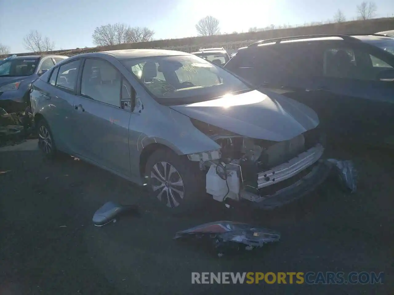 1 Photograph of a damaged car JTDL9MFU1M3024686 TOYOTA PRIUS 2021