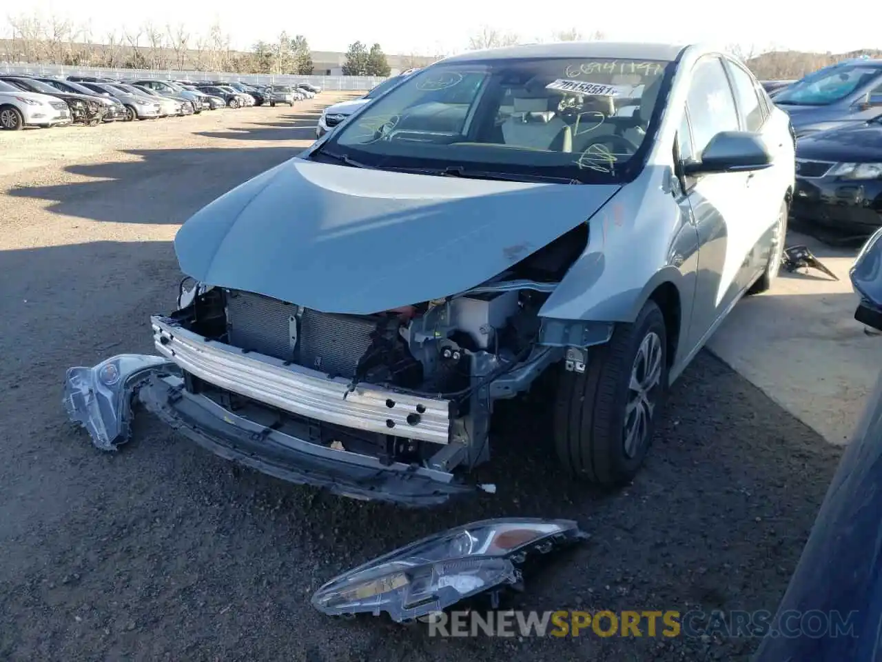 2 Photograph of a damaged car JTDL9MFU1M3024686 TOYOTA PRIUS 2021