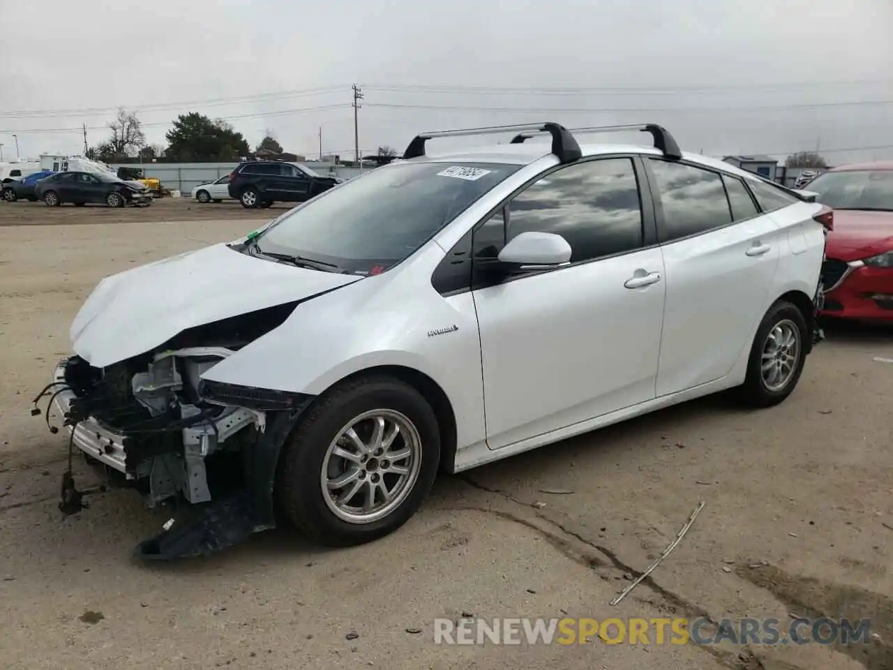 1 Photograph of a damaged car JTDL9MFU1M3025255 TOYOTA PRIUS 2021